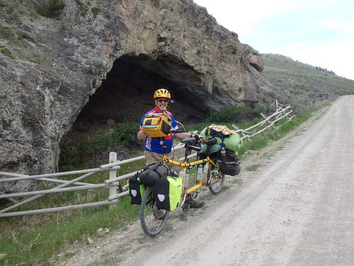 GDMBR: A cave shelter used by Native Americans over time as well as recent Pioneers.